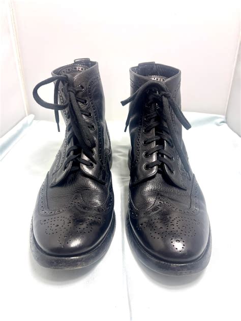 burberry barrowdale midhigh wingtip ankle boot